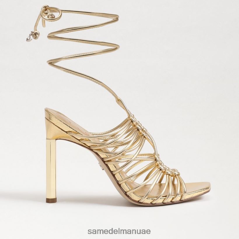 العنبر الذهب أحذية Sam Edelman نحيف صندل LYLA برباط 246L6T441