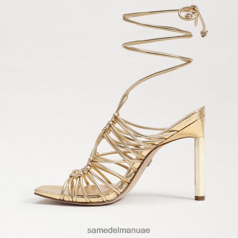 العنبر الذهب أحذية Sam Edelman نحيف صندل LYLA برباط 246L6T441