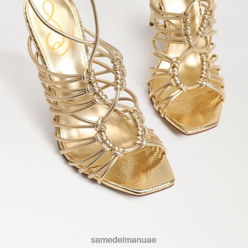 العنبر الذهب أحذية Sam Edelman نحيف صندل LYLA برباط 246L6T441