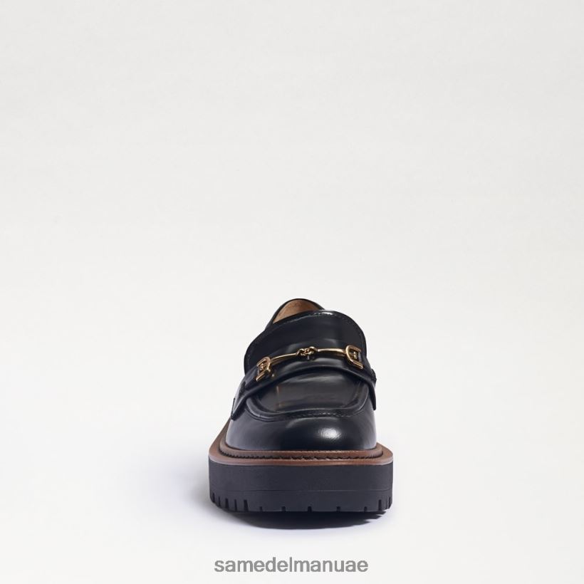 صندوق أسود لامع أحذية Sam Edelman نحيف حذاء Laurs Lug الوحيد 246L6T428