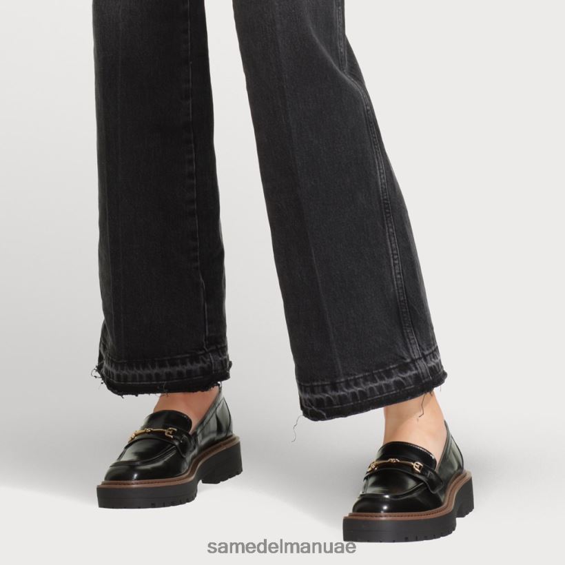 صندوق أسود لامع أحذية Sam Edelman نحيف حذاء Laurs Lug الوحيد 246L6T428