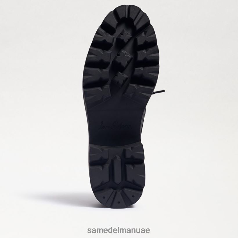 جلد أسود/أبيض أحذية Sam Edelman نحيف حذاء بدون كعب برباط من Monna 246L6T719