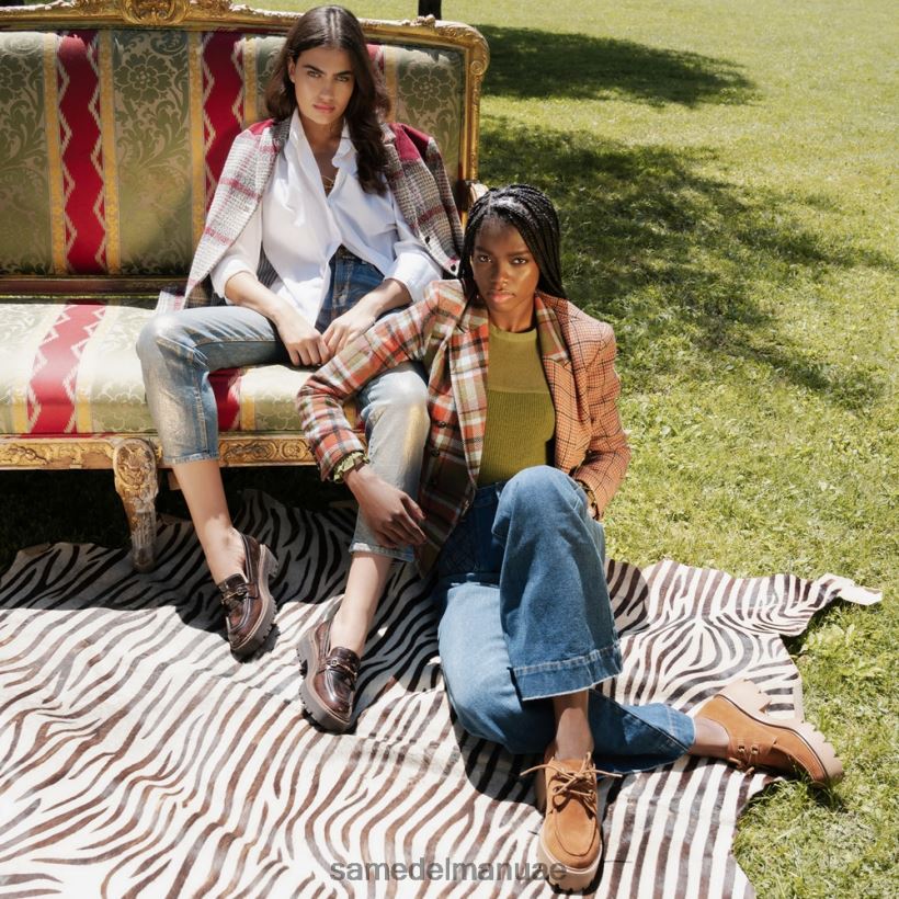 جلد أسود/أبيض أحذية Sam Edelman نحيف حذاء بدون كعب برباط من Monna 246L6T719