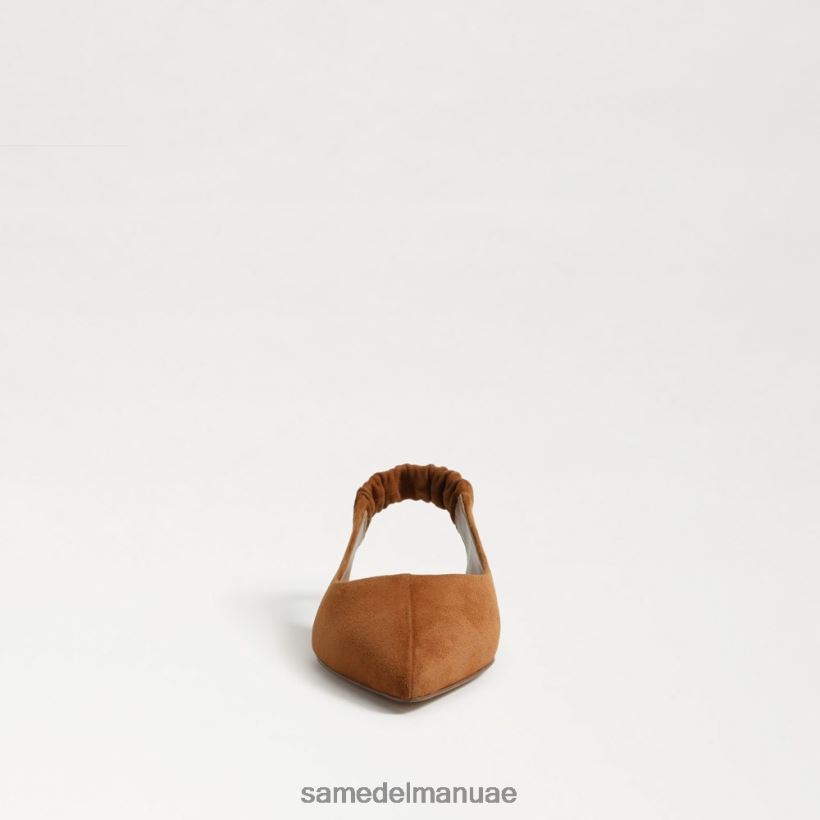 البني الحدودي أحذية Sam Edelman نحيف ويتني Slingback وأشار اصبع القدم شقة 246L6T739