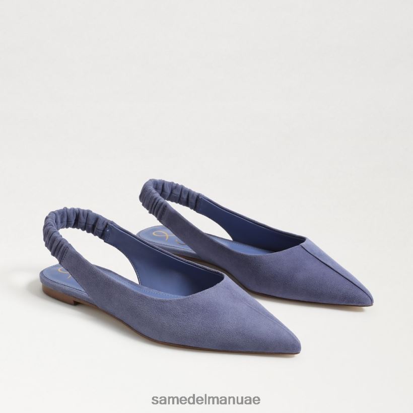 البنفسجي المغبر أحذية Sam Edelman نحيف ويتني Slingback وأشار اصبع القدم شقة 246L6T740