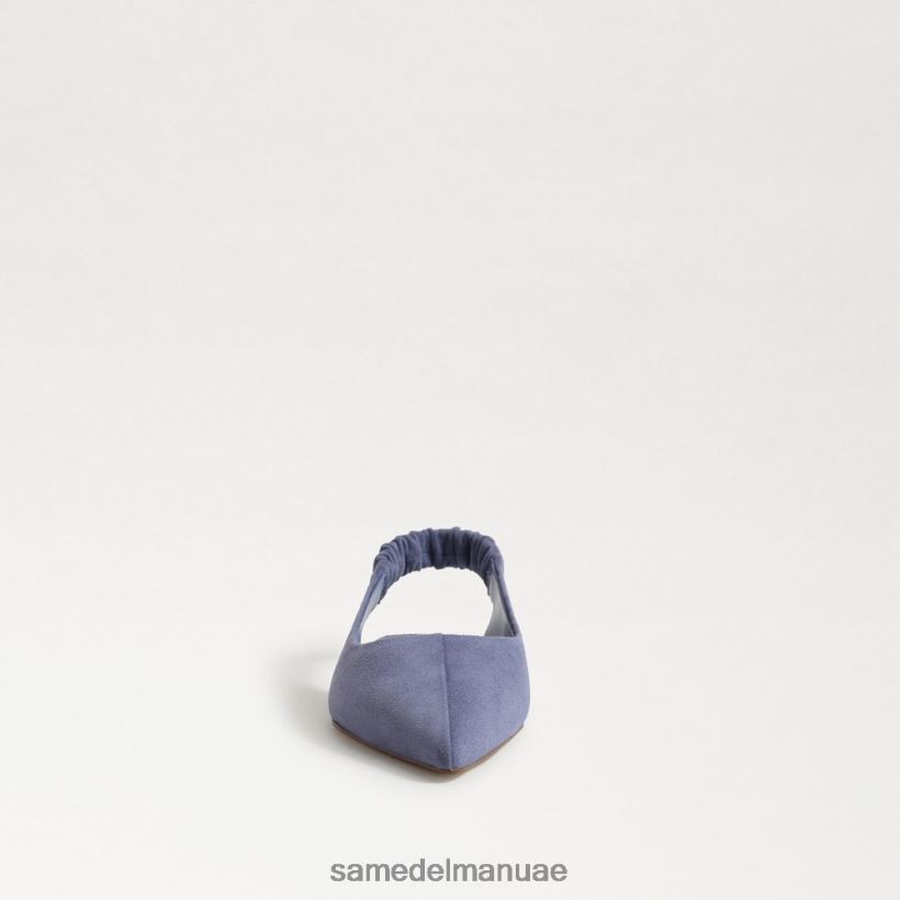 البنفسجي المغبر أحذية Sam Edelman نحيف ويتني Slingback وأشار اصبع القدم شقة 246L6T740