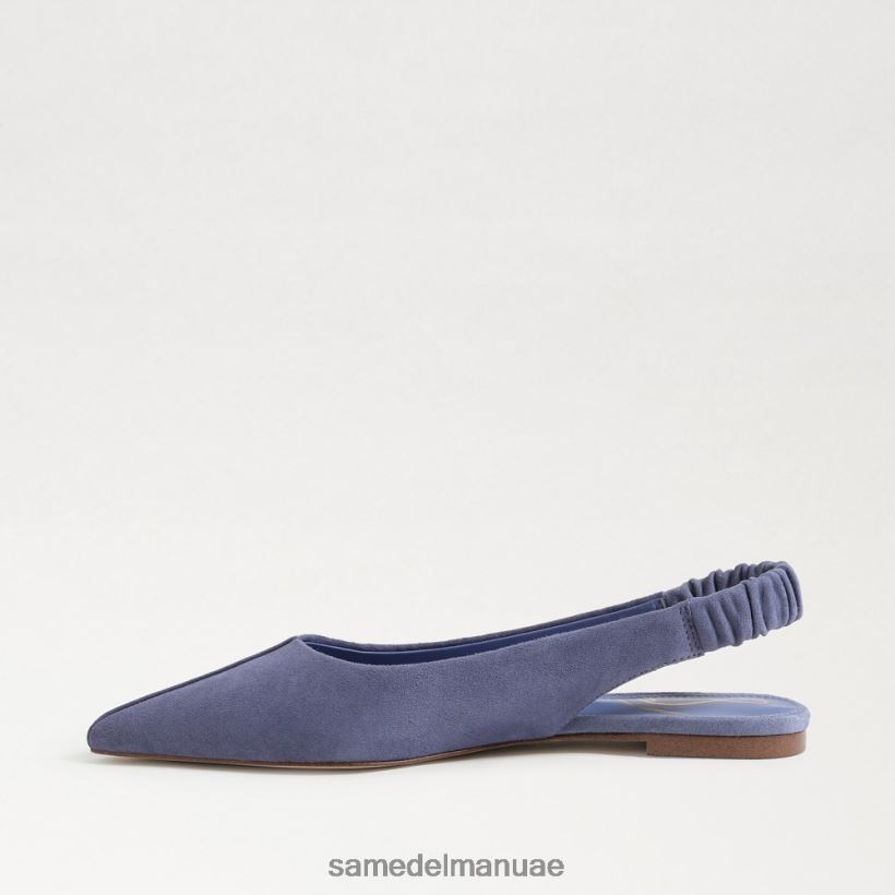 البنفسجي المغبر أحذية Sam Edelman نحيف ويتني Slingback وأشار اصبع القدم شقة 246L6T740