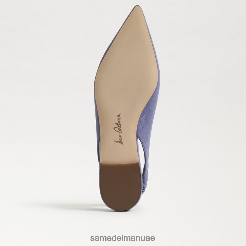 البنفسجي المغبر أحذية Sam Edelman نحيف ويتني Slingback وأشار اصبع القدم شقة 246L6T740