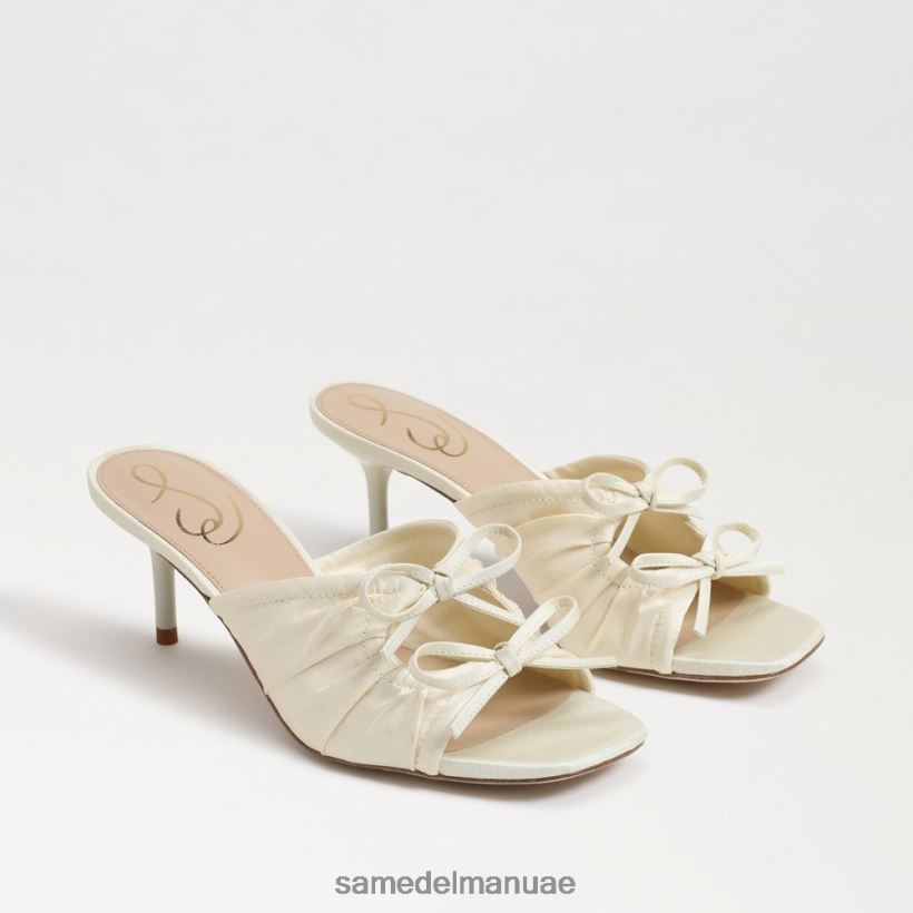 العاج اللؤلؤي أحذية Sam Edelman نحيف كعب بيا Strappy 246L6T598
