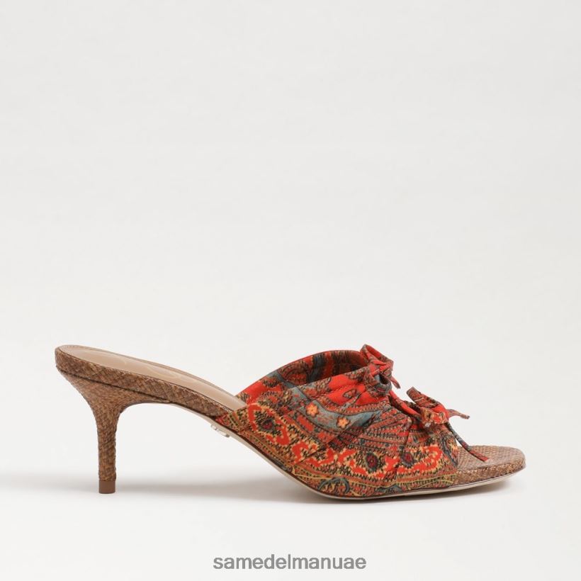 الخشخاش البرتقالي أحذية Sam Edelman نحيف كعب بيا Strappy 246L6T599
