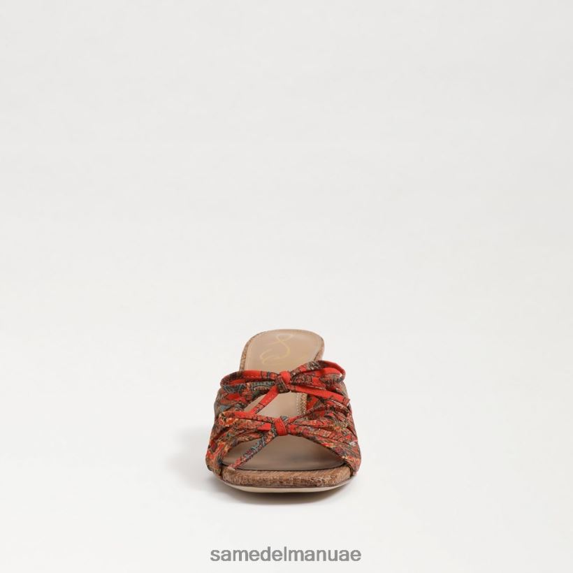 الخشخاش البرتقالي أحذية Sam Edelman نحيف كعب بيا Strappy 246L6T599