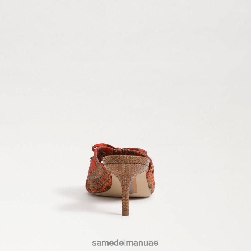 الخشخاش البرتقالي أحذية Sam Edelman نحيف كعب بيا Strappy 246L6T599