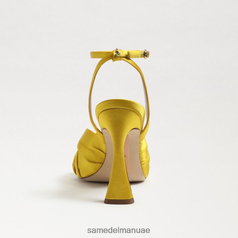 الساتان المغرة أحذية Sam Edelman نحيف كعب لافندر Strappy 246L6T947