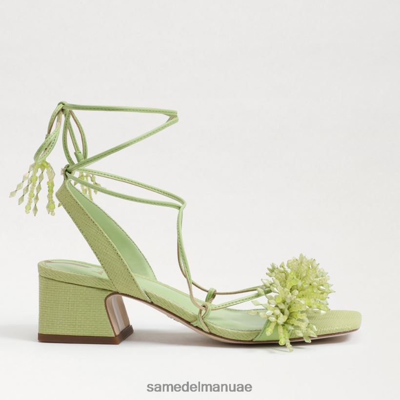 الكمثرى الصيف أحذية Sam Edelman نحيف صندل بكعب عريض مطرز من Walda 246L6T63