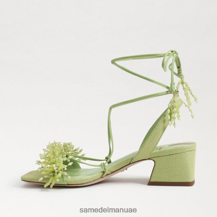 الكمثرى الصيف أحذية Sam Edelman نحيف صندل بكعب عريض مطرز من Walda 246L6T63