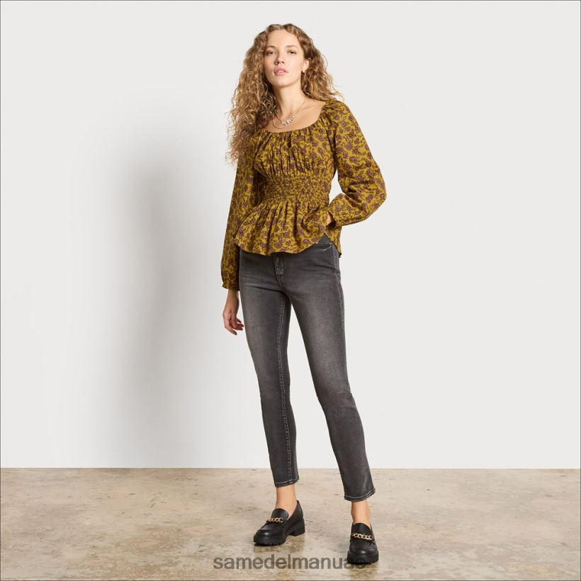 زيت الزيتون ثياب Sam Edelman نحيف كم طويل أعلى cilian 246L6T1290