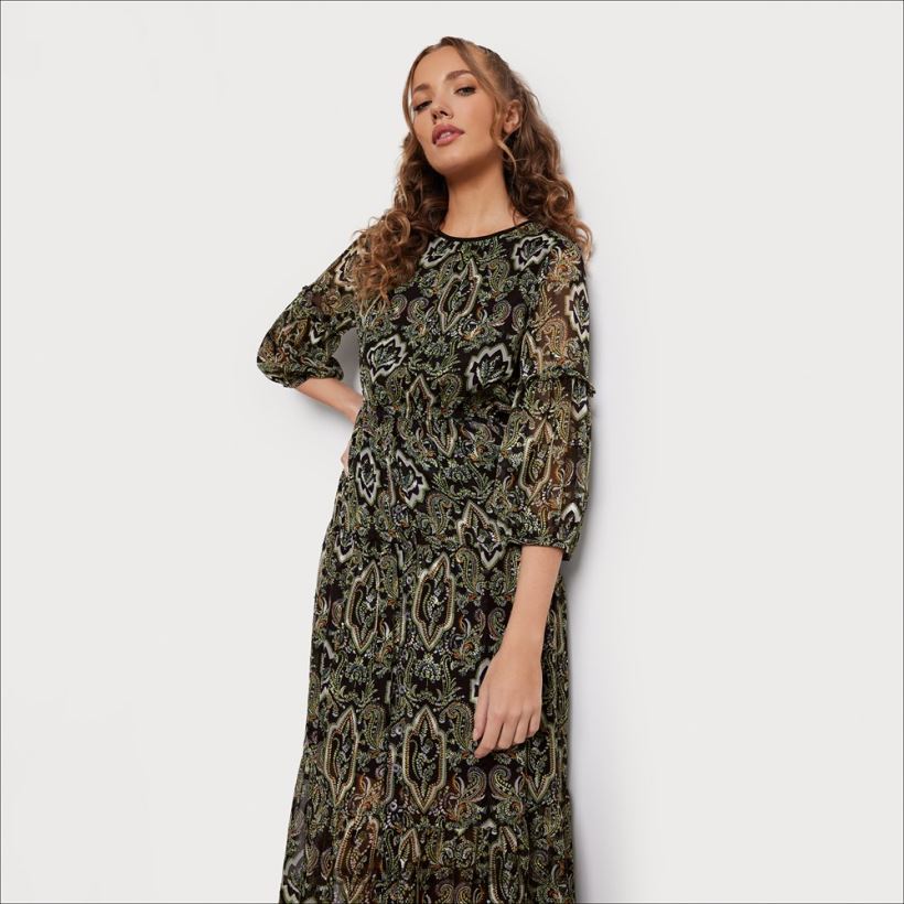 أخضر غامق ثياب Sam Edelman نحيف مرحبا الرقبة ماكسي loden 246L6T1159