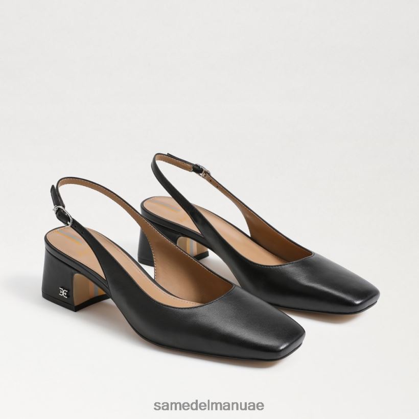 أسود أحذية Sam Edelman نحيف كعب تيرا slingback هريرة 246L6T189