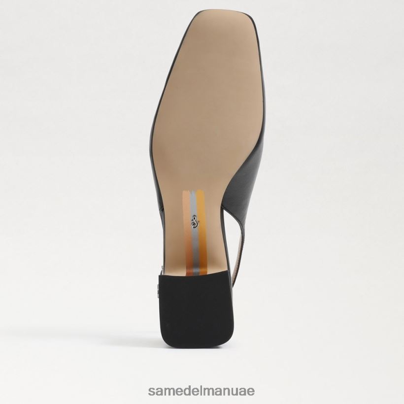 أسود أحذية Sam Edelman نحيف كعب تيرا slingback هريرة 246L6T189