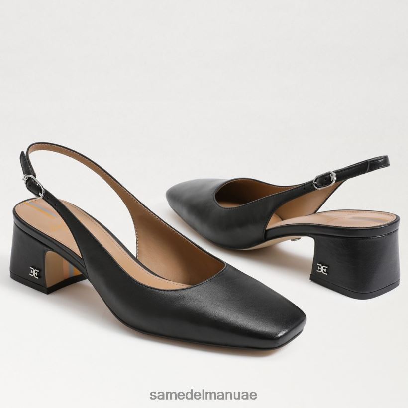 أسود أحذية Sam Edelman نحيف كعب تيرا slingback هريرة 246L6T189