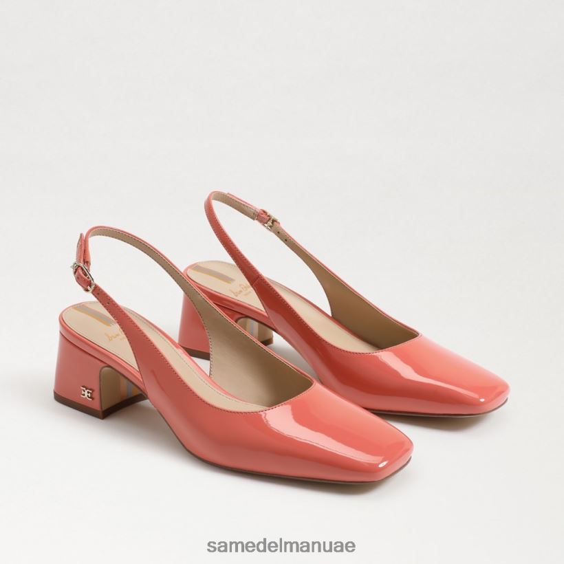 الطين الوردي أحذية Sam Edelman نحيف كعب تيرا slingback هريرة 246L6T191