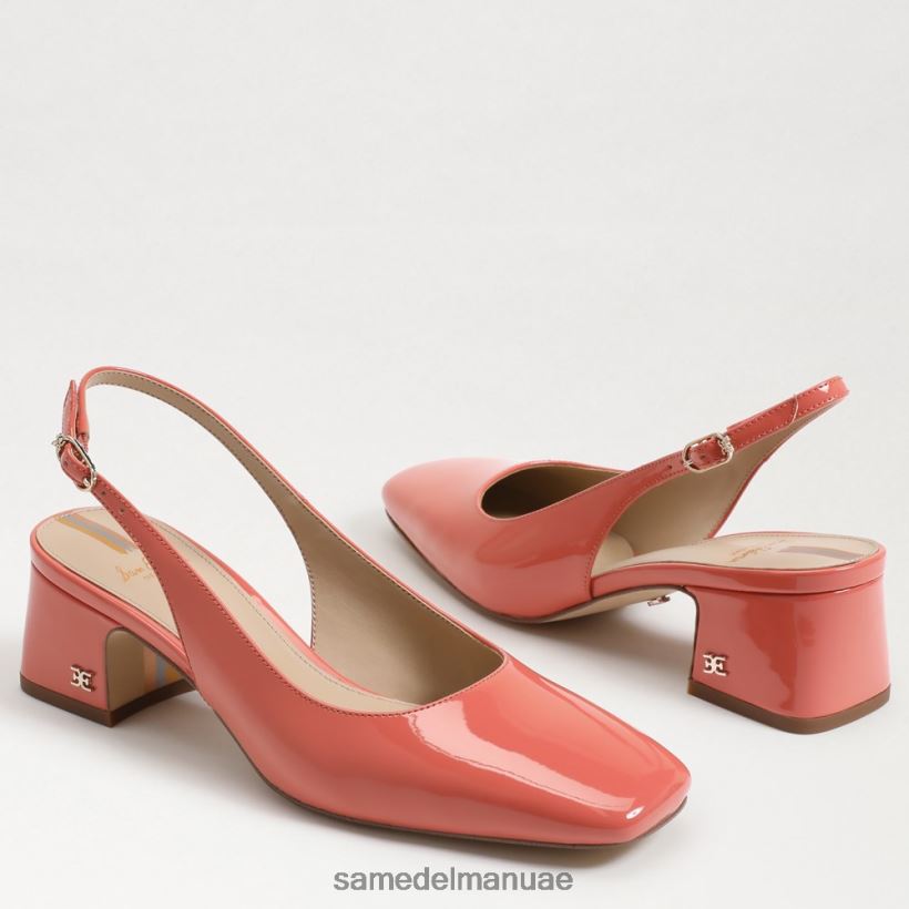 الطين الوردي أحذية Sam Edelman نحيف كعب تيرا slingback هريرة 246L6T191