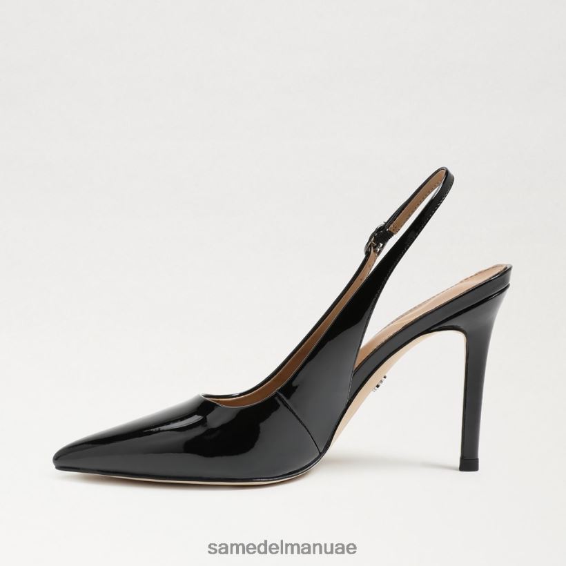 أسود براءة اختراع أحذية Sam Edelman نحيف مضخة عسلي slingback 246L6T663