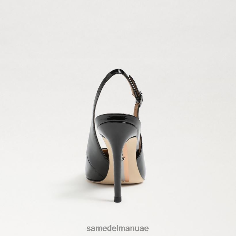 أسود براءة اختراع أحذية Sam Edelman نحيف مضخة عسلي slingback 246L6T663