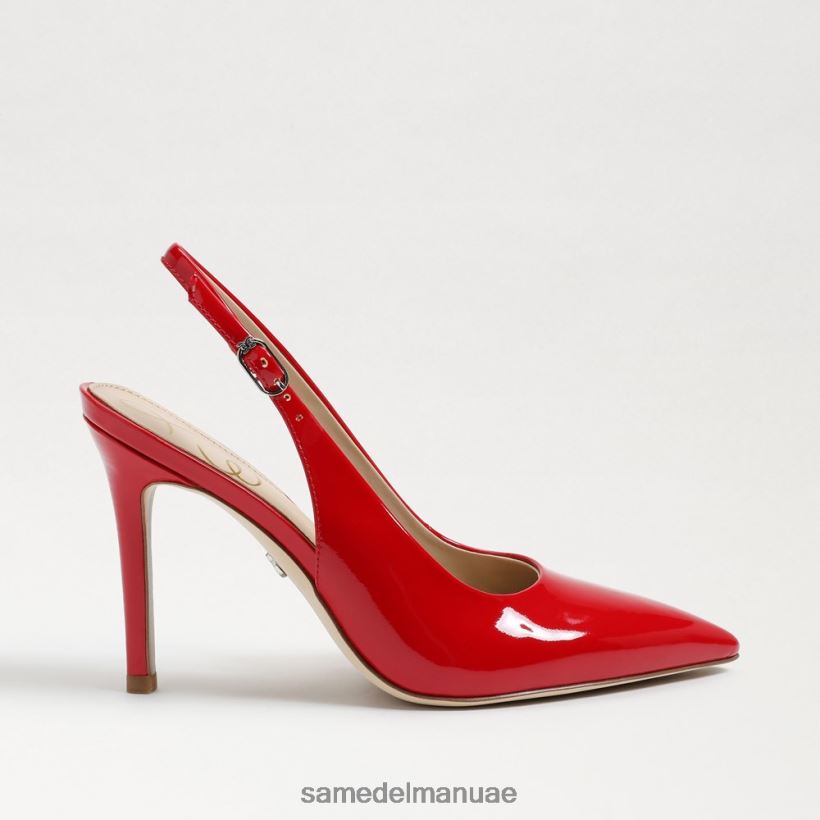 براءة اختراع روبي الأحمر أحذية Sam Edelman نحيف مضخة عسلي slingback 246L6T664