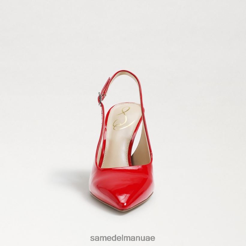 براءة اختراع روبي الأحمر أحذية Sam Edelman نحيف مضخة عسلي slingback 246L6T664