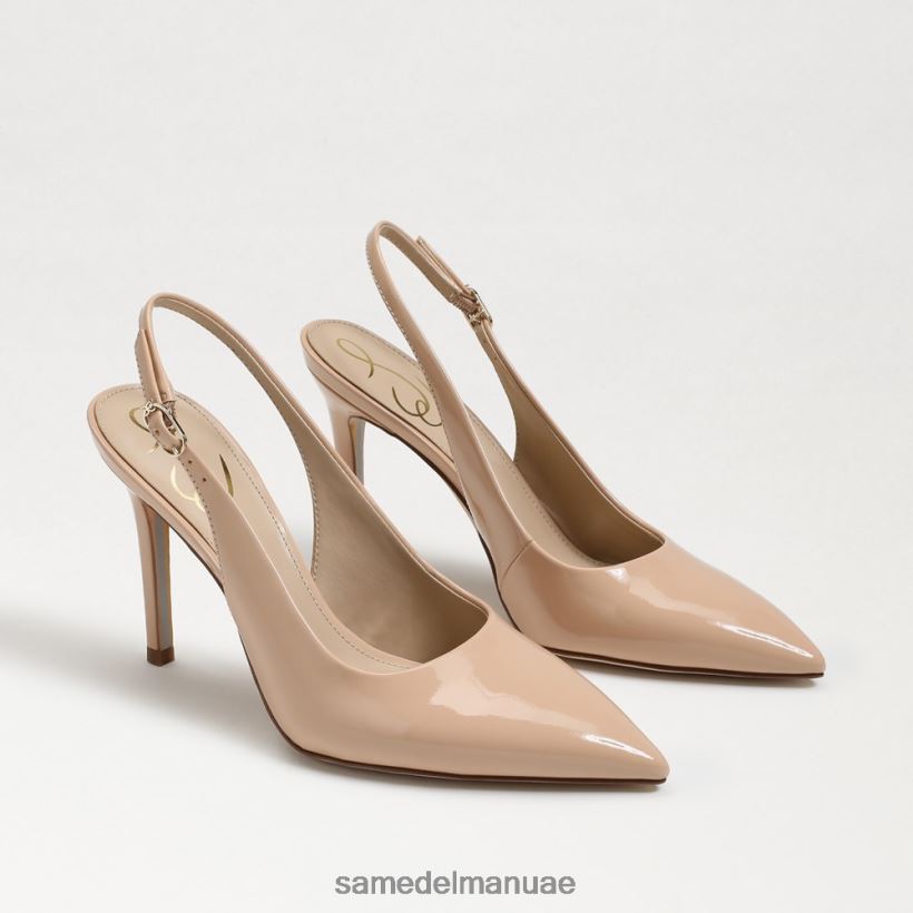 براءة اختراع أحمر الخدود البيج أحذية Sam Edelman نحيف مضخة عسلي slingback 246L6T665