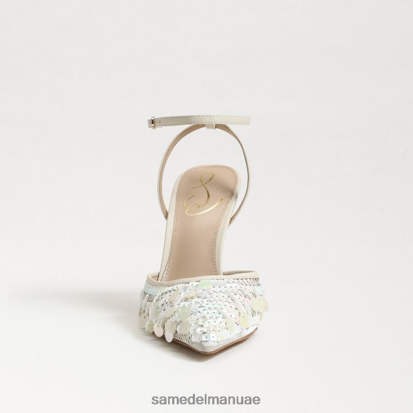 الترتر العاجي الحديث أحذية Sam Edelman نحيف أفريل slingback مضخة 246L6T734