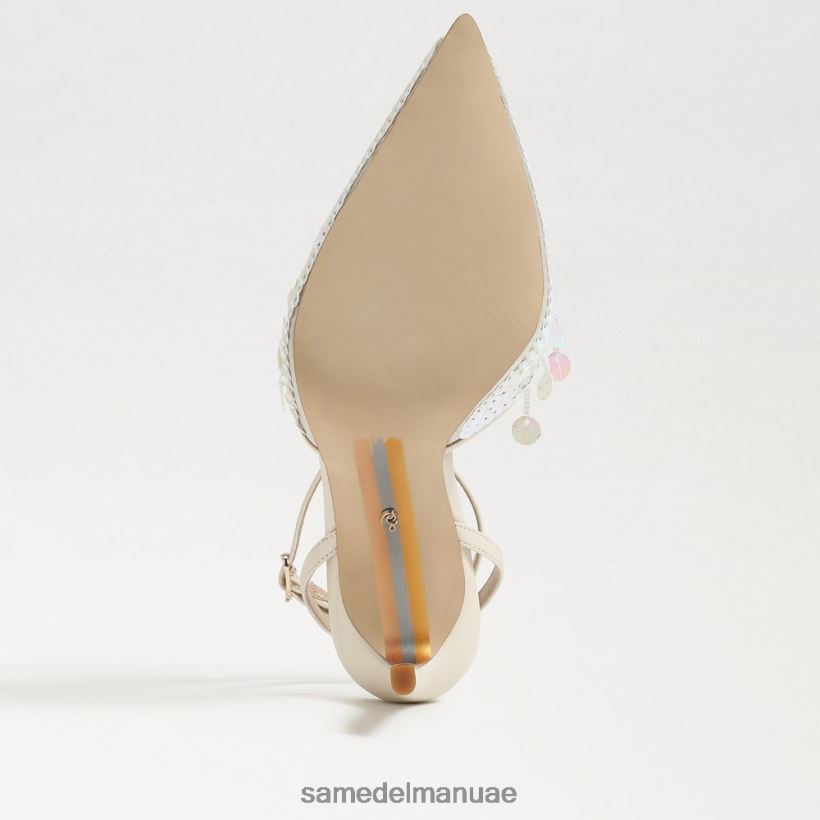 الترتر العاجي الحديث أحذية Sam Edelman نحيف أفريل slingback مضخة 246L6T734