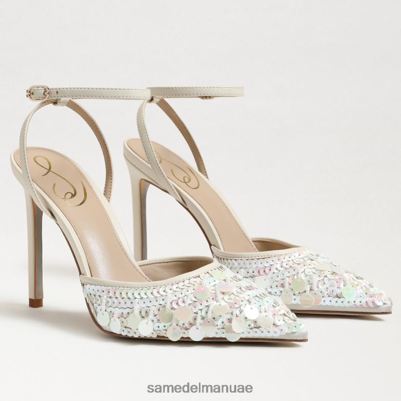 الترتر العاجي الحديث أحذية Sam Edelman نحيف أفريل slingback مضخة 246L6T734