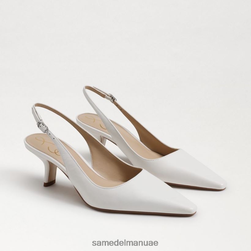 ناصعة البياض أحذية Sam Edelman نحيف مضخة بيانكا slingback 246L6T90