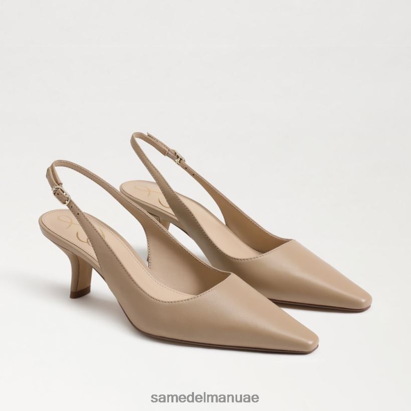 اللون البيج أحذية Sam Edelman نحيف مضخة بيانكا slingback 246L6T91