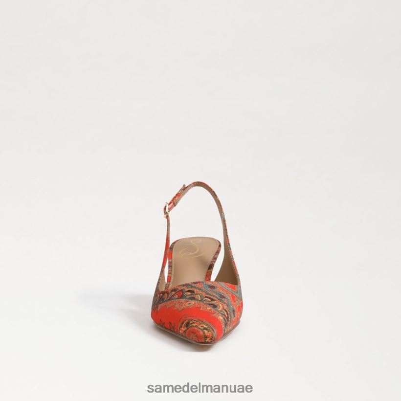 الخشخاش البرتقالي أحذية Sam Edelman نحيف مضخة بيانكا slingback 246L6T92