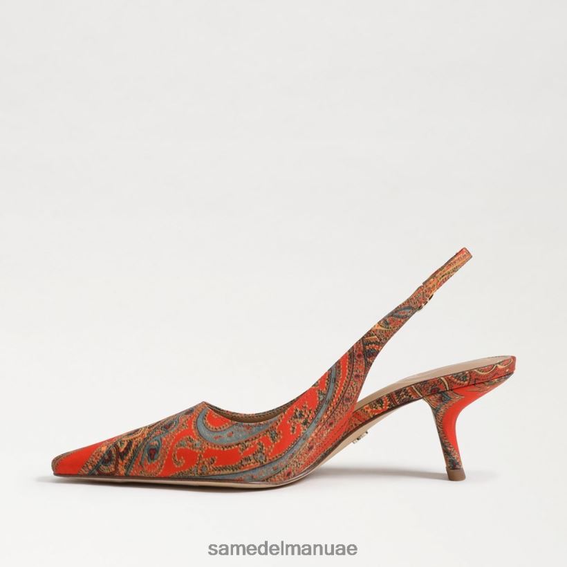 الخشخاش البرتقالي أحذية Sam Edelman نحيف مضخة بيانكا slingback 246L6T92