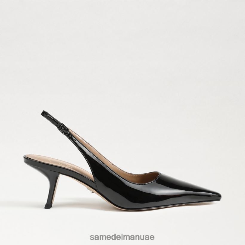 أسود براءة اختراع أحذية Sam Edelman نحيف مضخة بيانكا slingback 246L6T93