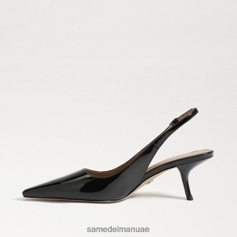 أسود براءة اختراع أحذية Sam Edelman نحيف مضخة بيانكا slingback 246L6T93