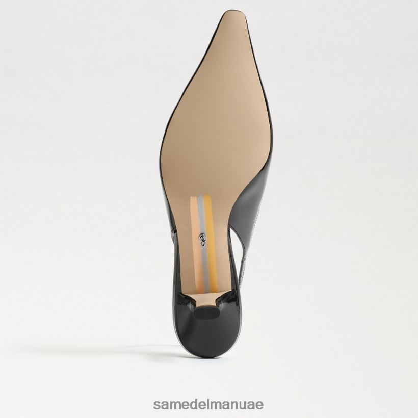 أسود براءة اختراع أحذية Sam Edelman نحيف مضخة بيانكا slingback 246L6T93