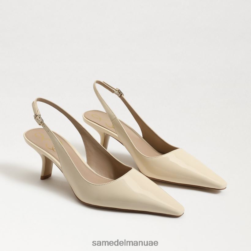 براءة اختراع العاج الحديثة أحذية Sam Edelman نحيف مضخة بيانكا slingback 246L6T94