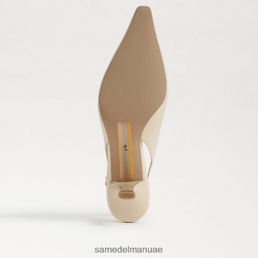 براءة اختراع العاج الحديثة أحذية Sam Edelman نحيف مضخة بيانكا slingback 246L6T94
