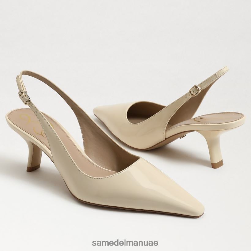 براءة اختراع العاج الحديثة أحذية Sam Edelman نحيف مضخة بيانكا slingback 246L6T94