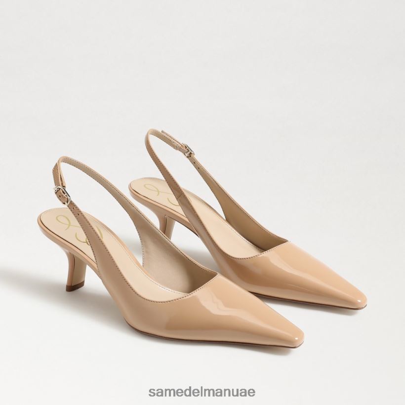 براءة اختراع الرمال الذهبية أحذية Sam Edelman نحيف مضخة بيانكا slingback 246L6T95