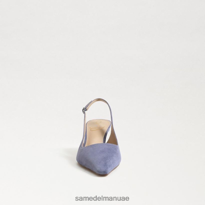 جلد الغزال البنفسجي المغبر أحذية Sam Edelman نحيف مضخة بيانكا slingback 246L6T96