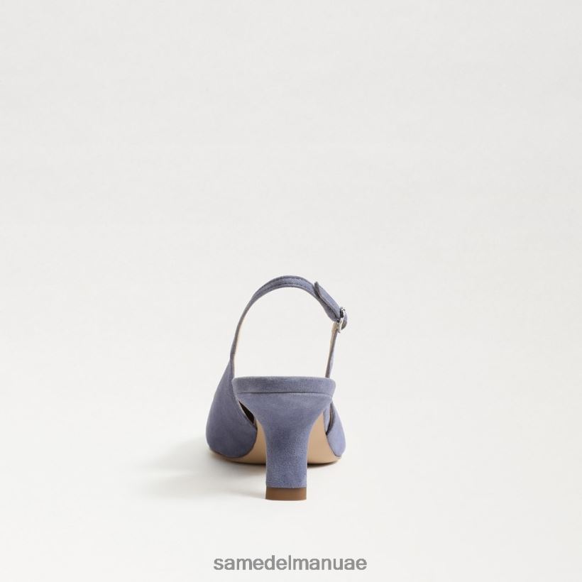 جلد الغزال البنفسجي المغبر أحذية Sam Edelman نحيف مضخة بيانكا slingback 246L6T96