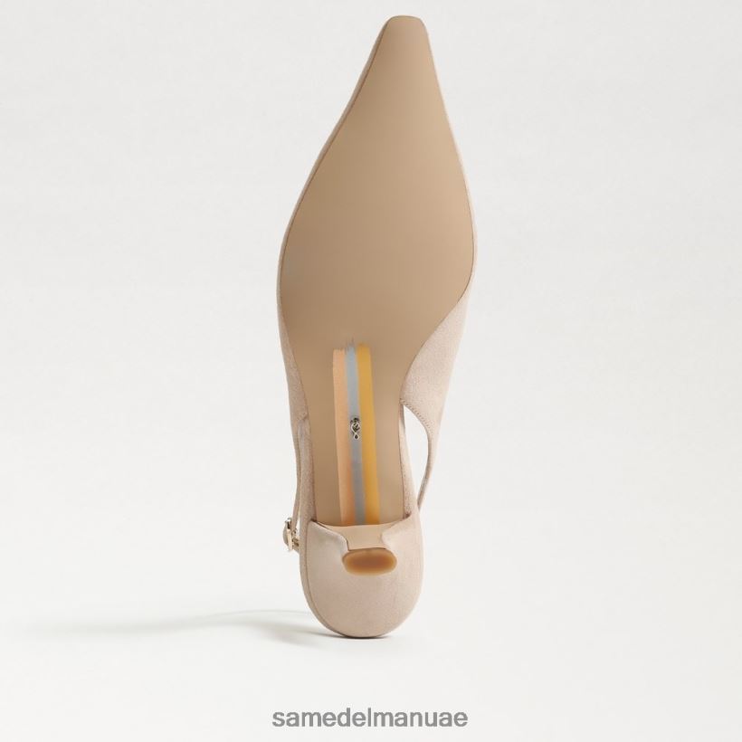 جلد الغزال كابتشينو أحذية Sam Edelman نحيف مضخة بيانكا slingback 246L6T98
