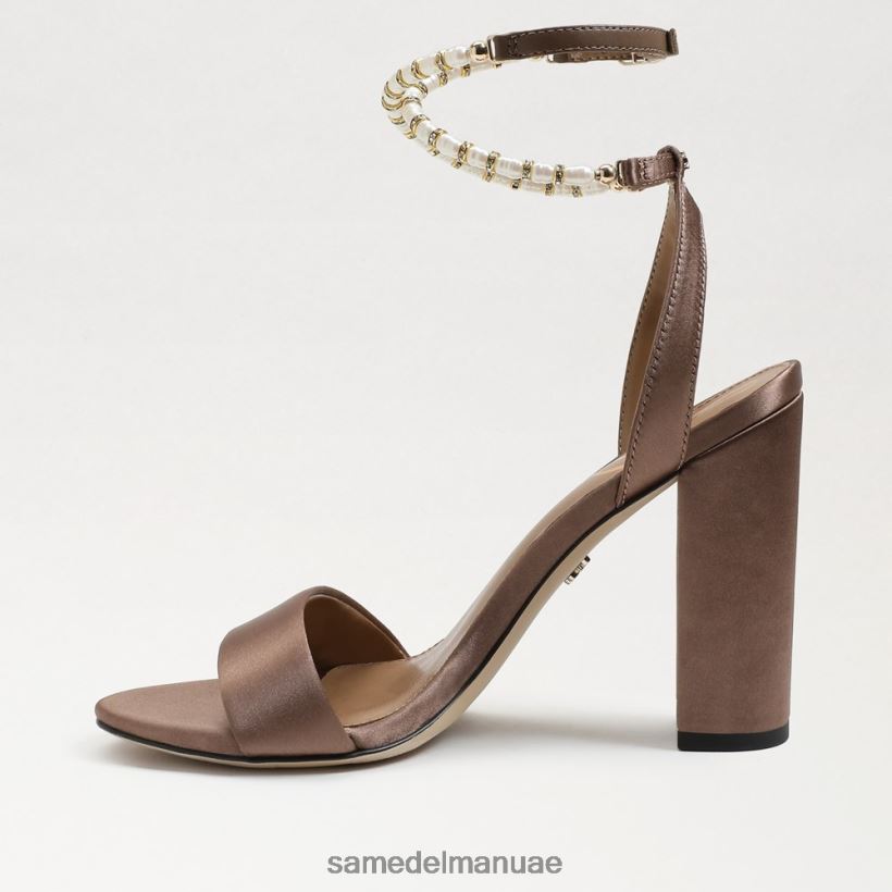 الساتان الحلوى أحذية Sam Edelman نحيف صندل بكعب عريض من yanelli 246L6T856
