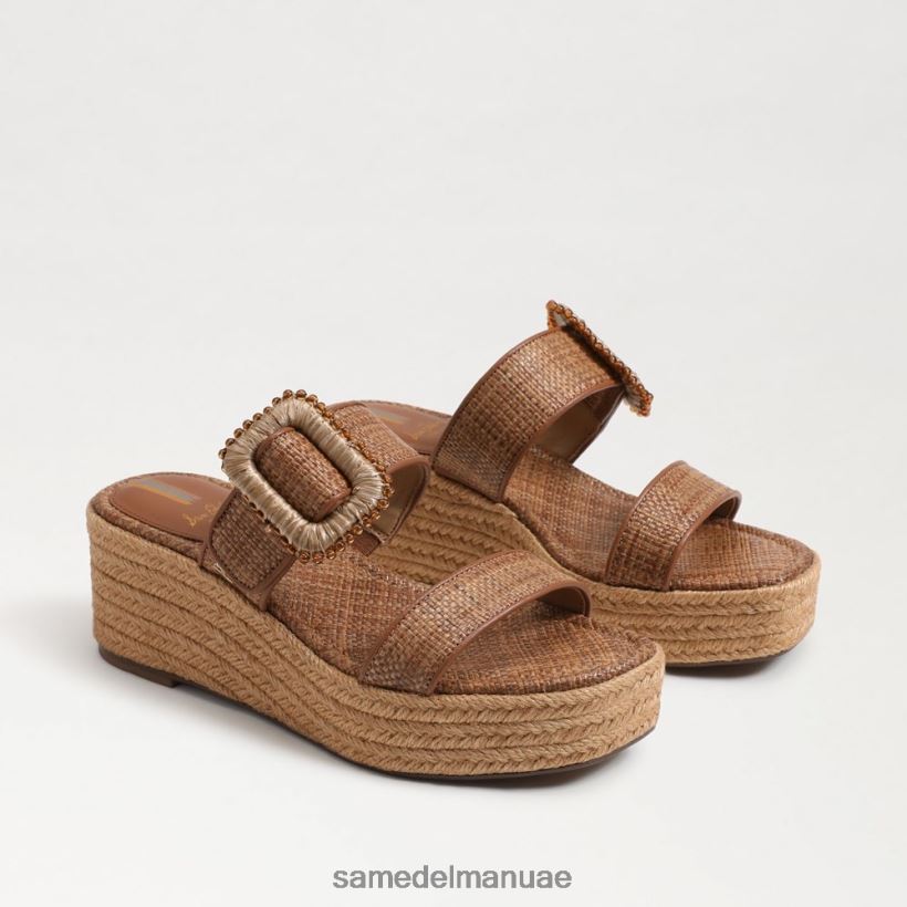 com.cuoio أحذية Sam Edelman نحيف صندل إسبادريل بكعب عريض من تشيس 246L6T199